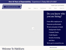 Tablet Screenshot of fidelifacts.com